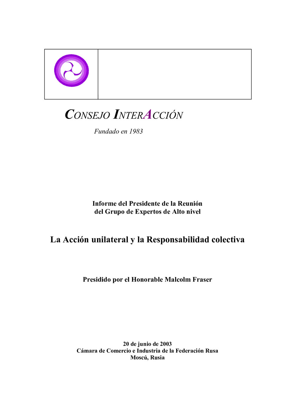 3c. EG [expert group] Report (Spanish)