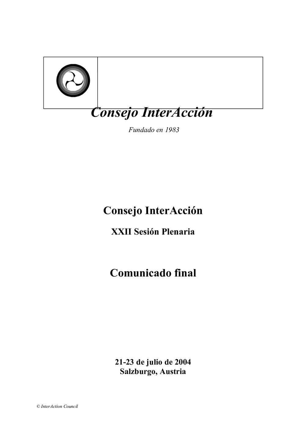 10d. Final Communique (Spanish)