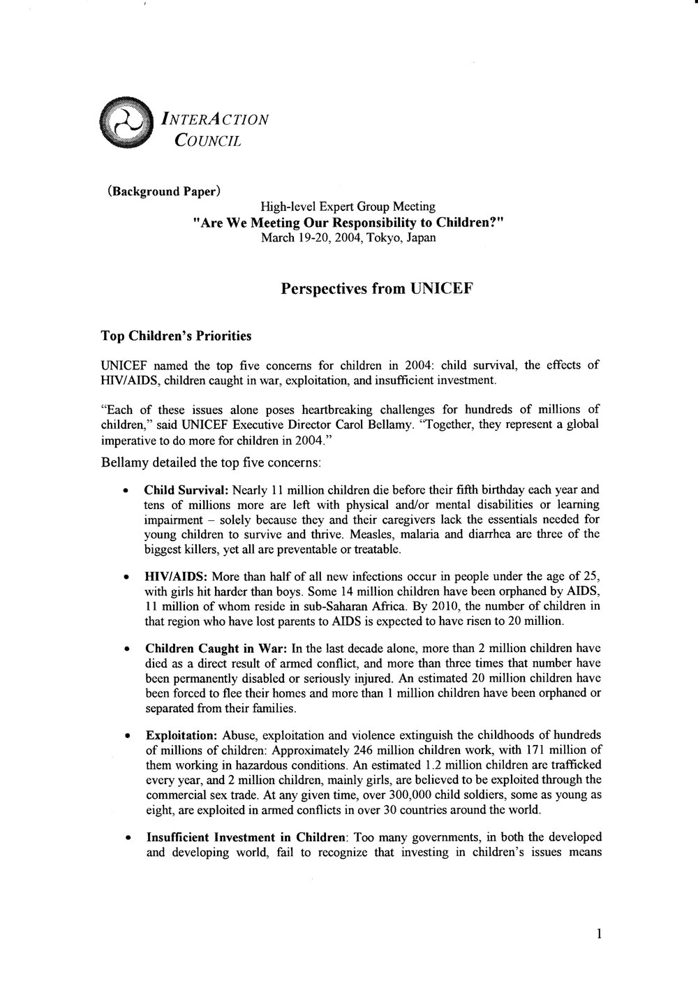 2k.  UNICEF Paper