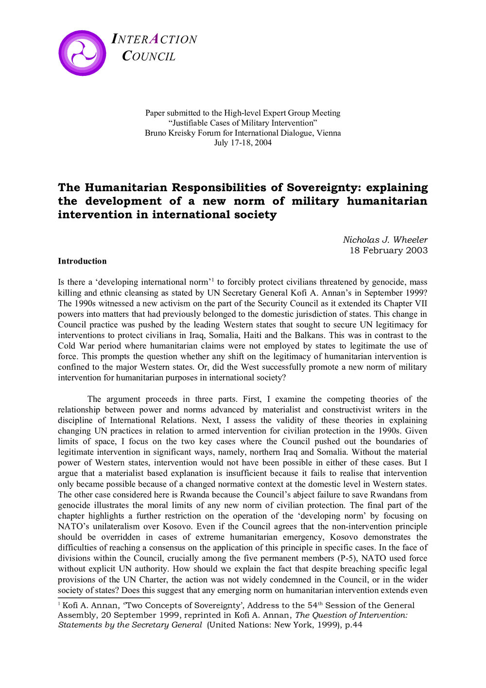 3g. Wheeler - Humanitarian Responsibilities of Sovereignty
