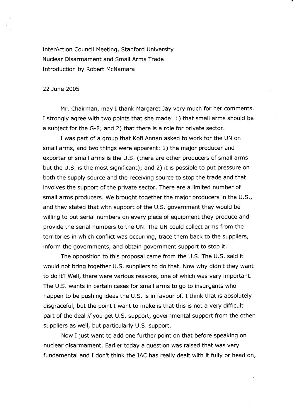 2e. McNamara Statement