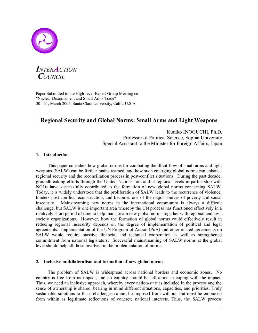 2g. Inoguchi-Regional Security and Global Norm