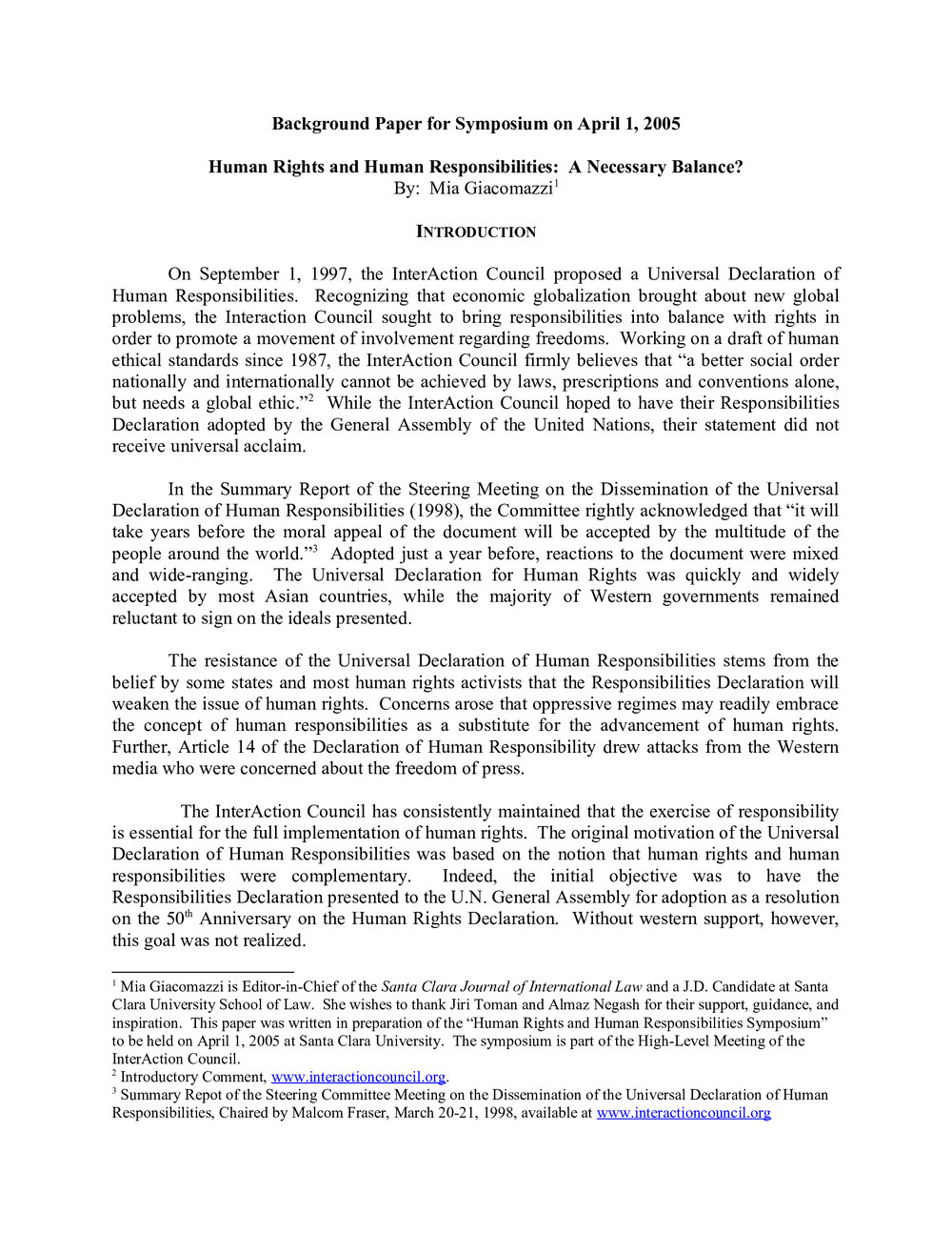 3f. Giacomazzi-Human Rights and Human Responsibilities