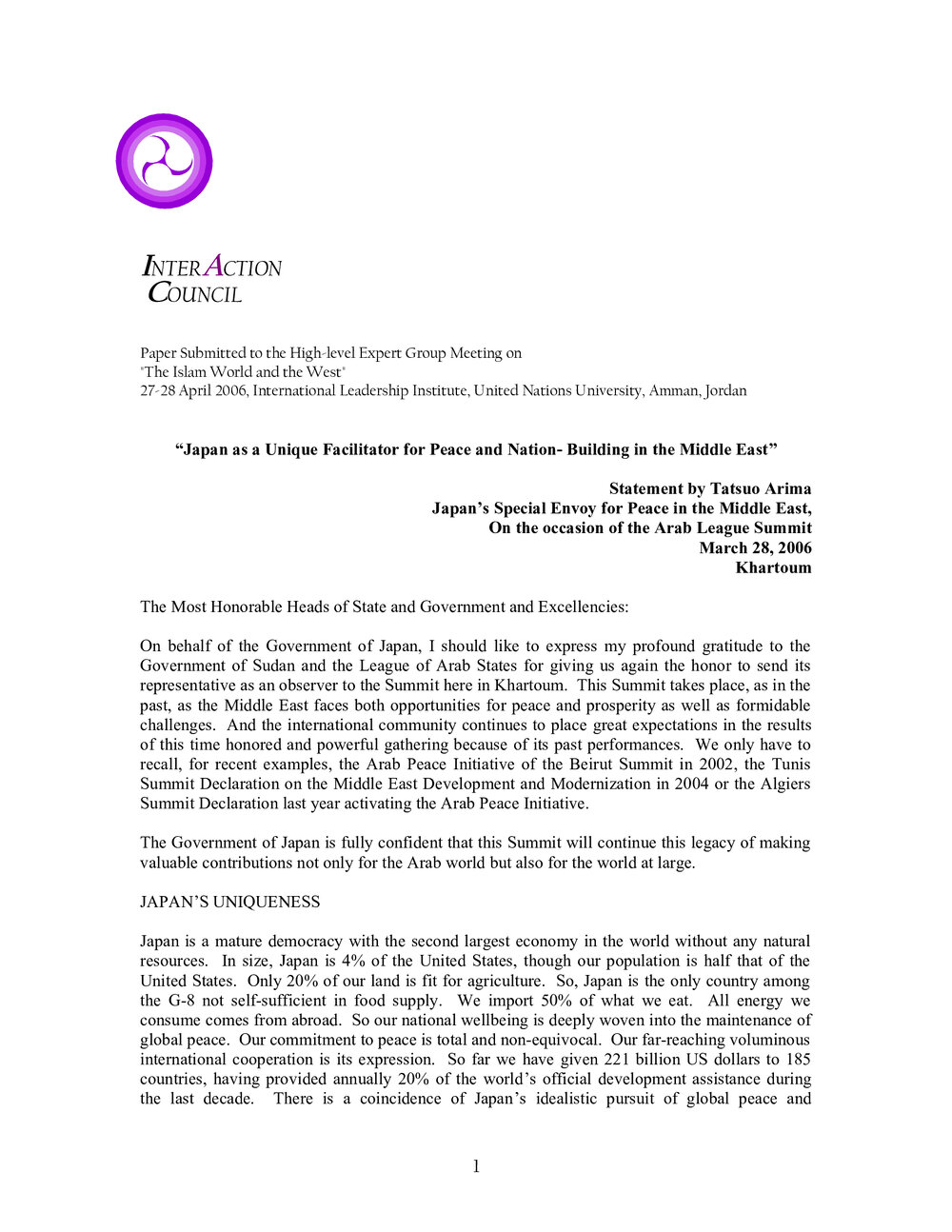 3f. ArimaーJpan in the Middle East