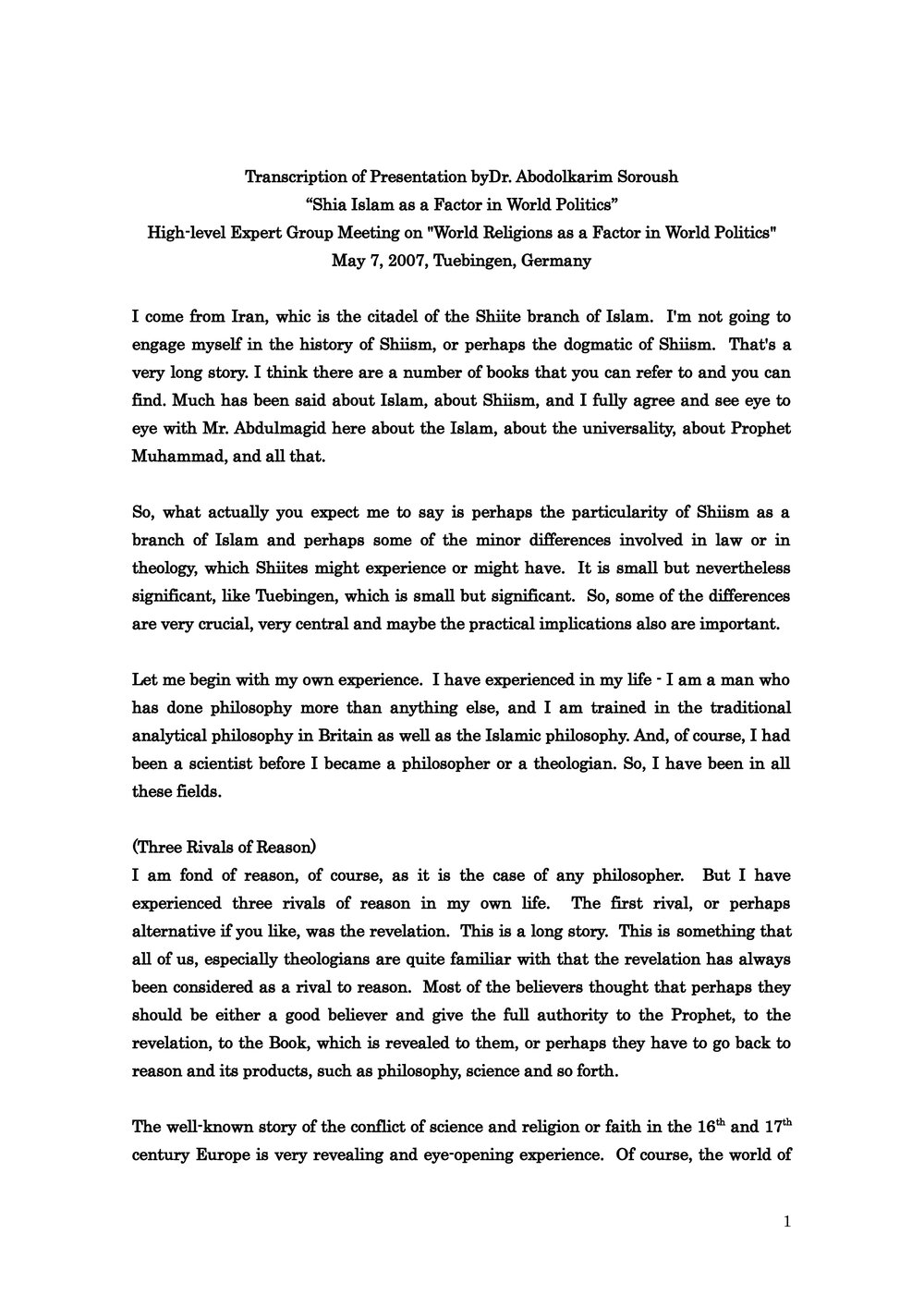 2u. Soroush - Shia Islam