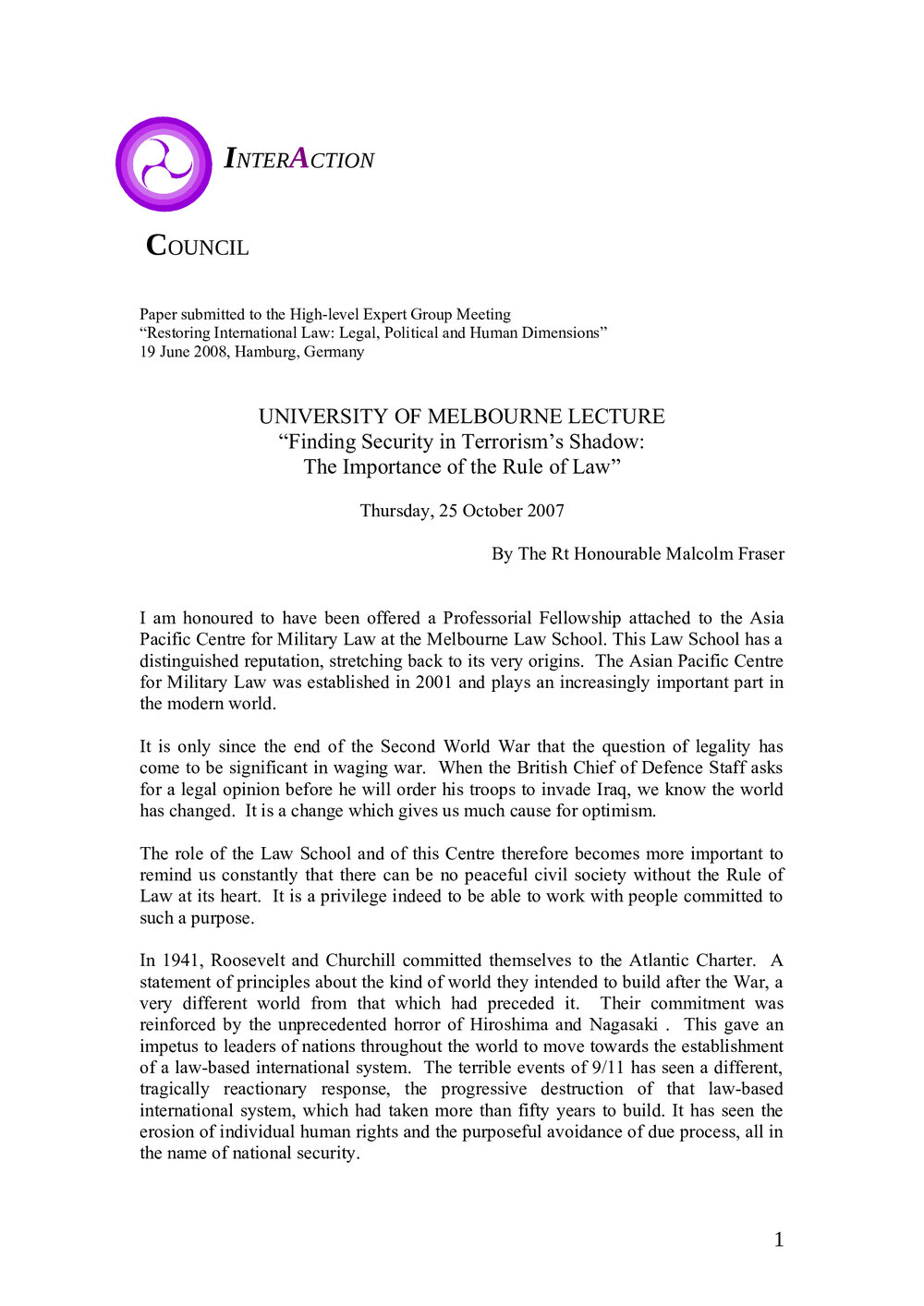 2n. Fraser_The Rule of Law