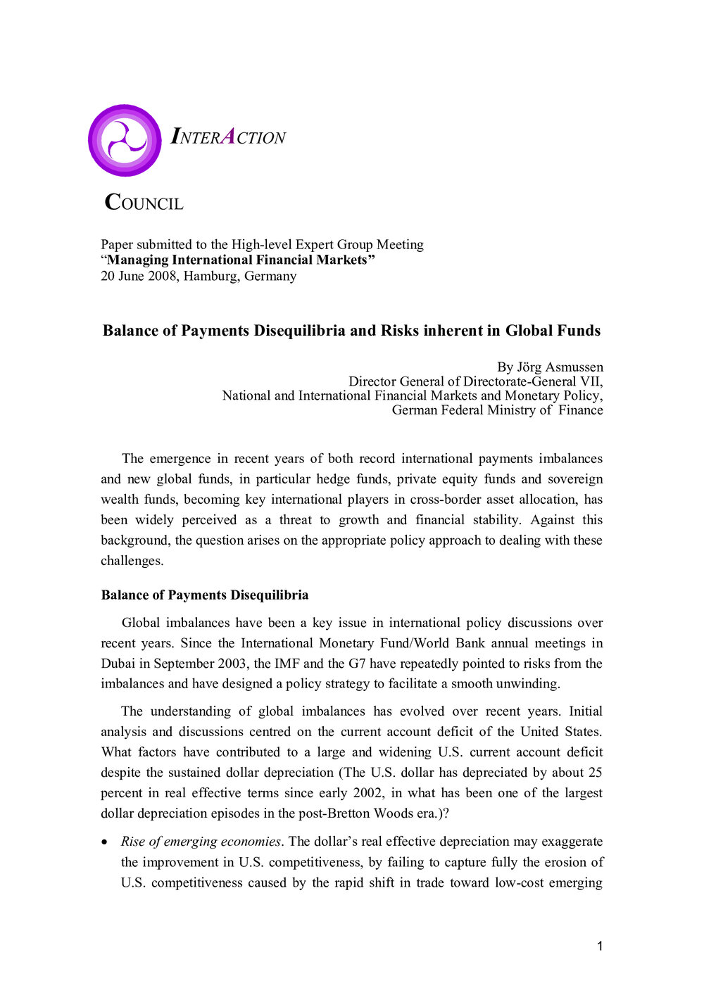 3f. Asmussen - DiscussionPaperAsmussen