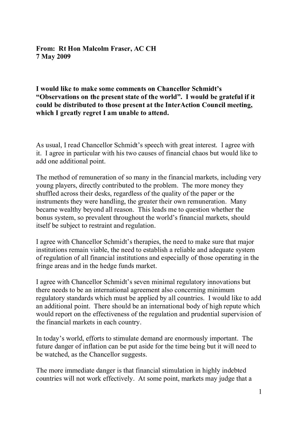 7c. Comments on Schmidt speech-Fraser