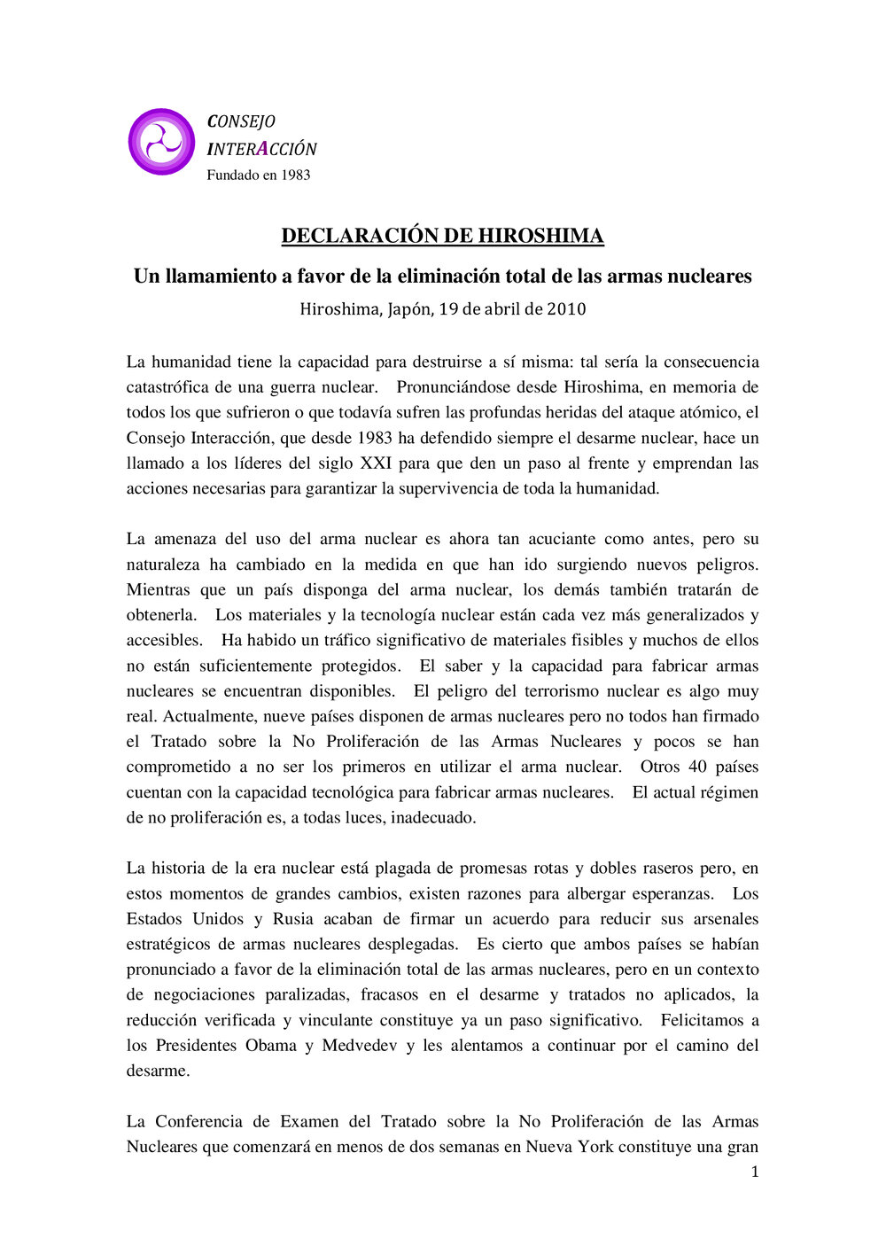 4d. HiroshimaDeclaration (Spanish)