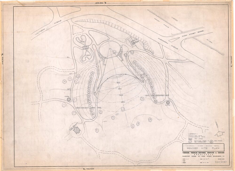 Sidney Myer Music Bowl Revised Site Plan