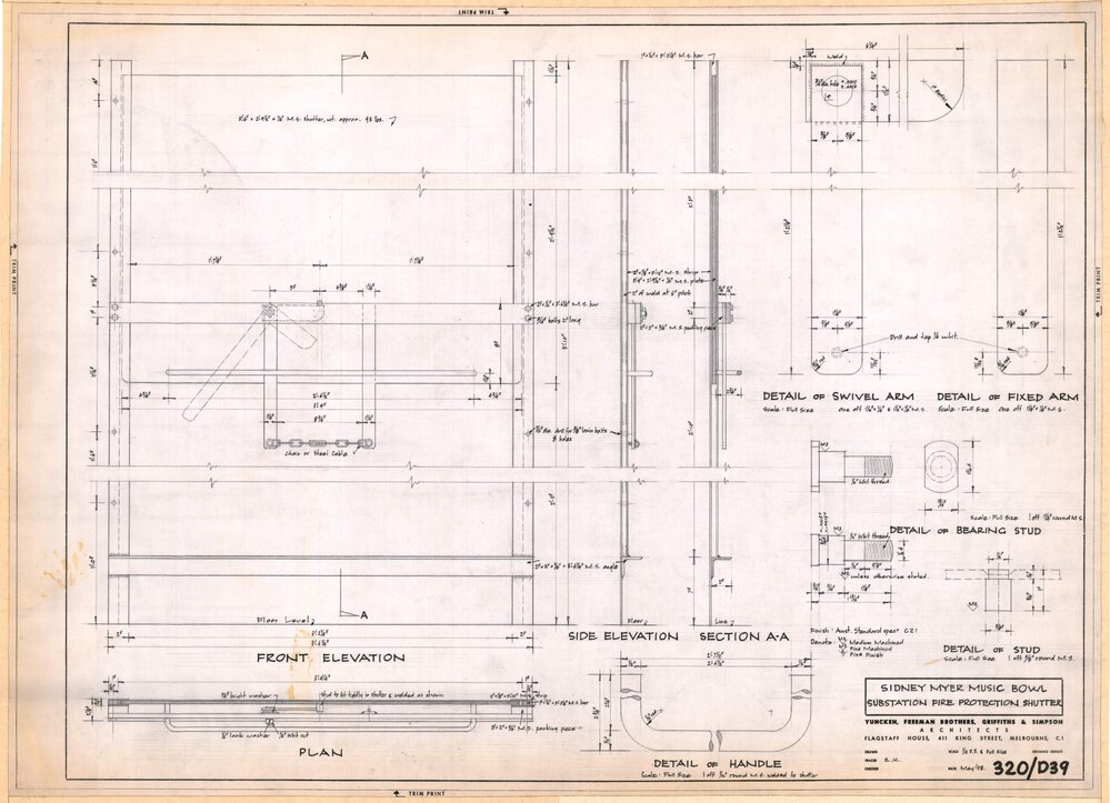 Sidney Myer Music Bowl Substation Fire Protection Shutter