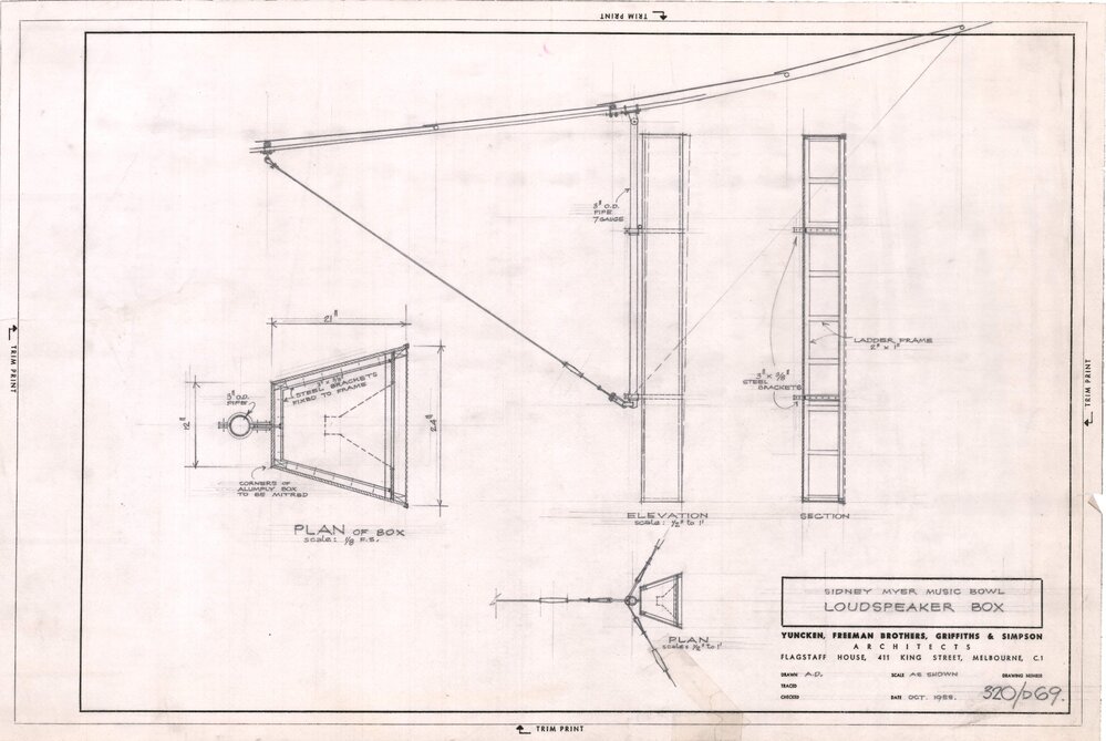 Sidney Myer Music Bowl Loudspeaker Box