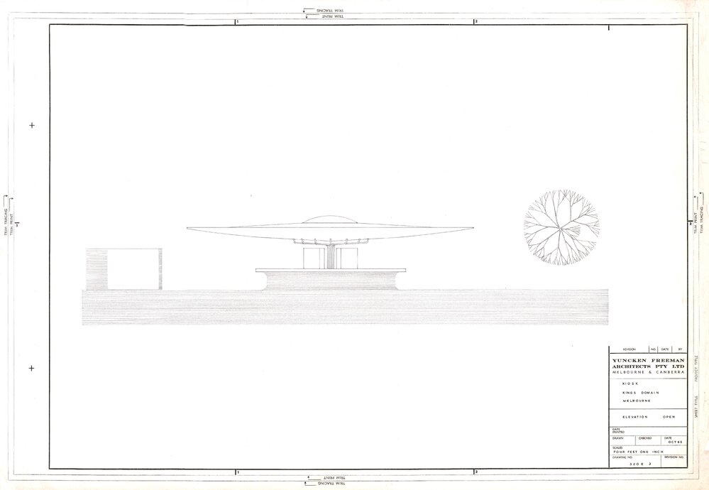 Kiosk Kings Domain Melbourne
