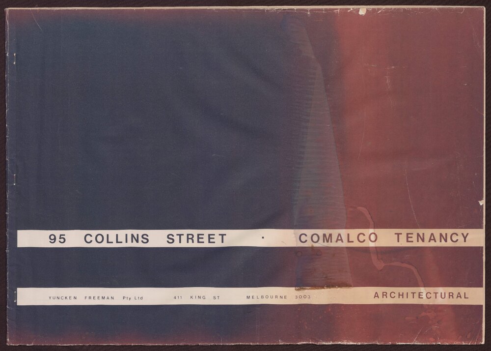[Cover for 43 contract drawings,  95 Collins Street, Comalco Tenancy]