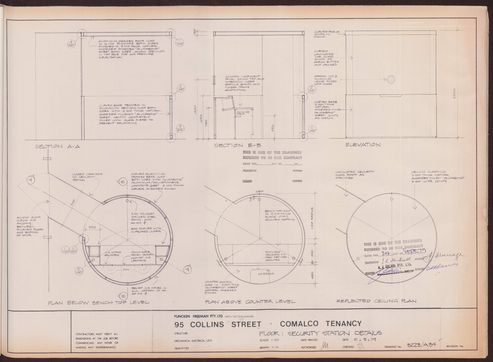 '95 Collins Street, Comalco Tenancy, Floor, security station details