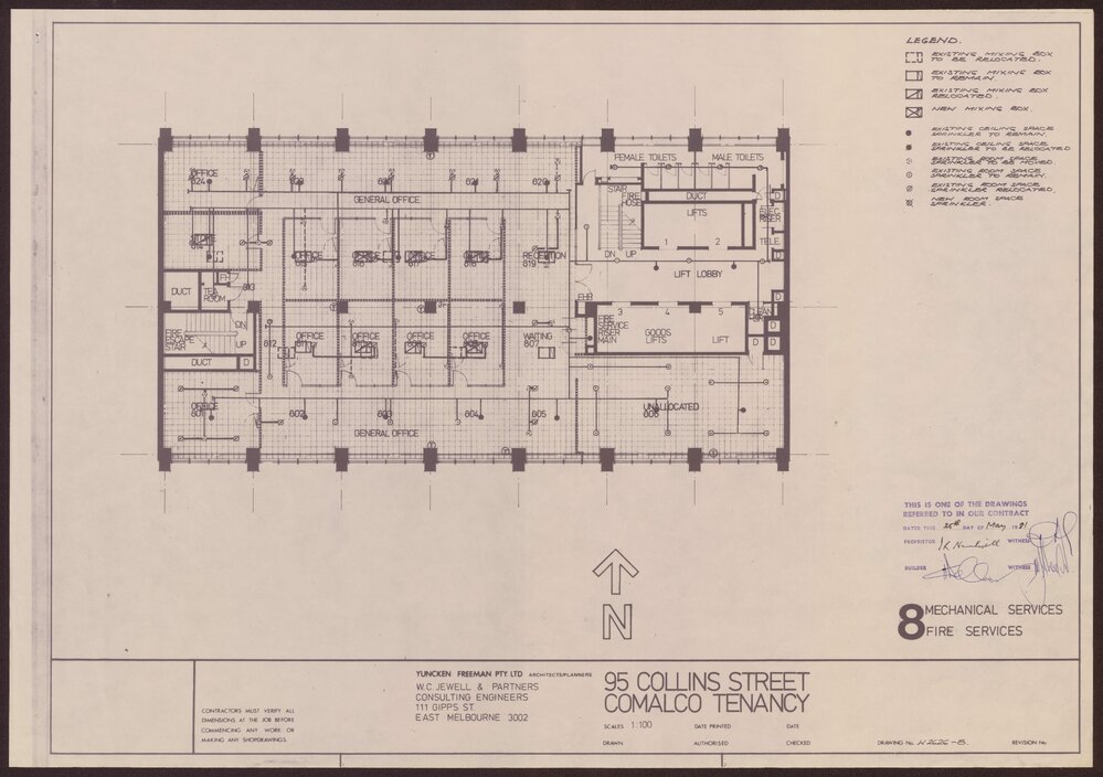 '95 Collins Street, Comalco Tenancy, 8 Mechanical Services, Fire Services