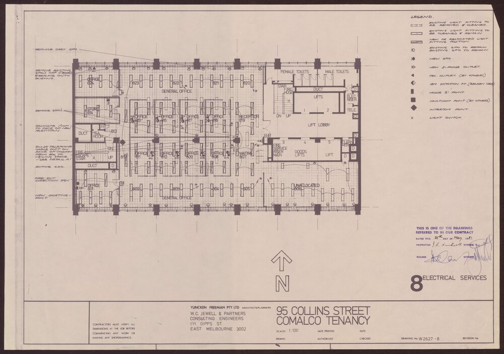'95 Collins Street, Comalco Tenancy, 8 Electrical Services