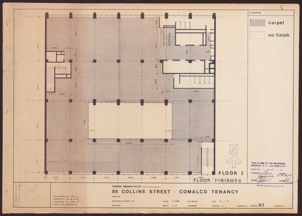 '95 Collins Street, Comalco Tenancy, Floor 2 floor finishes