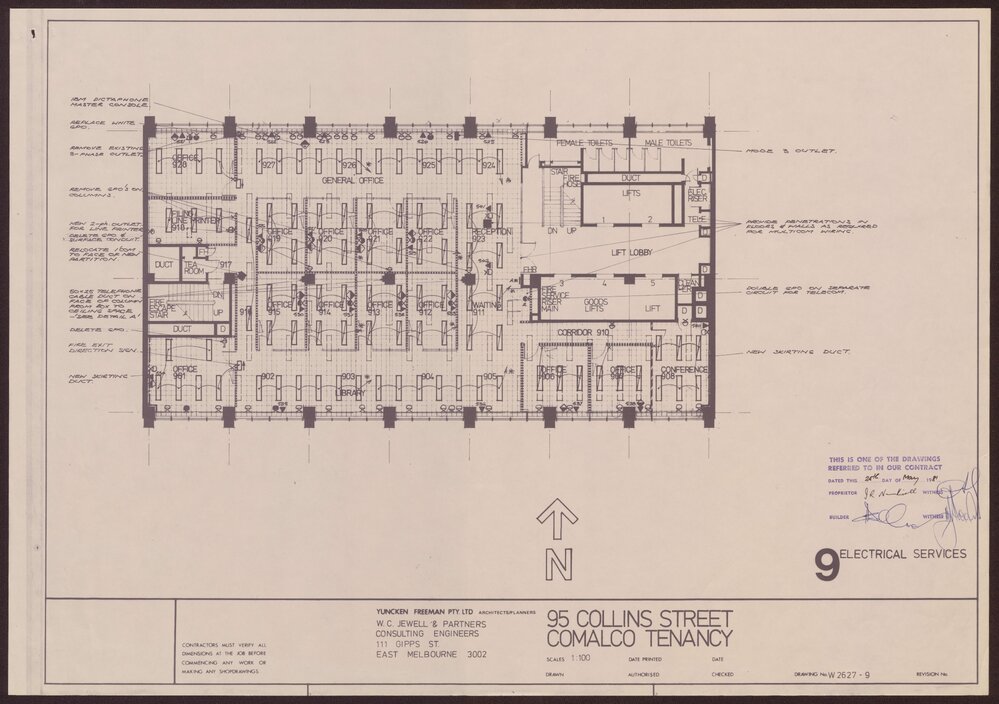 '95 Collins Street, Comalco Tenancy, 9 Electrical Services