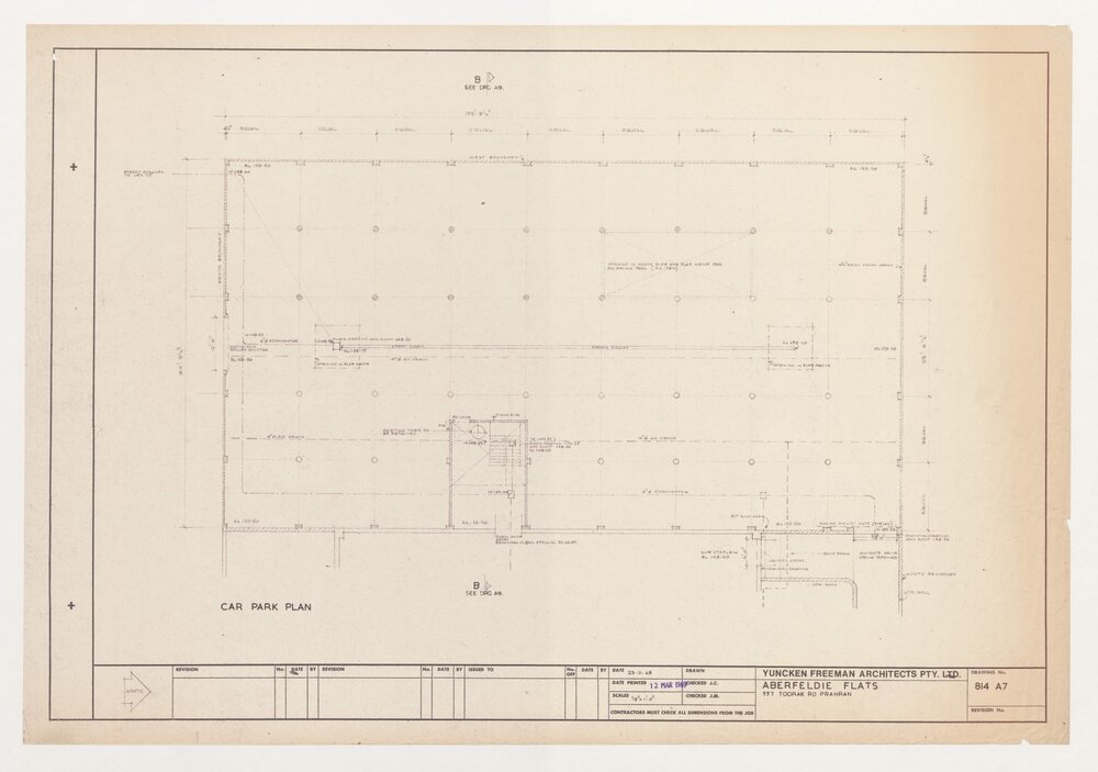 Aberfeldie Flats, 557 Toorak Rd, Car Park Plan