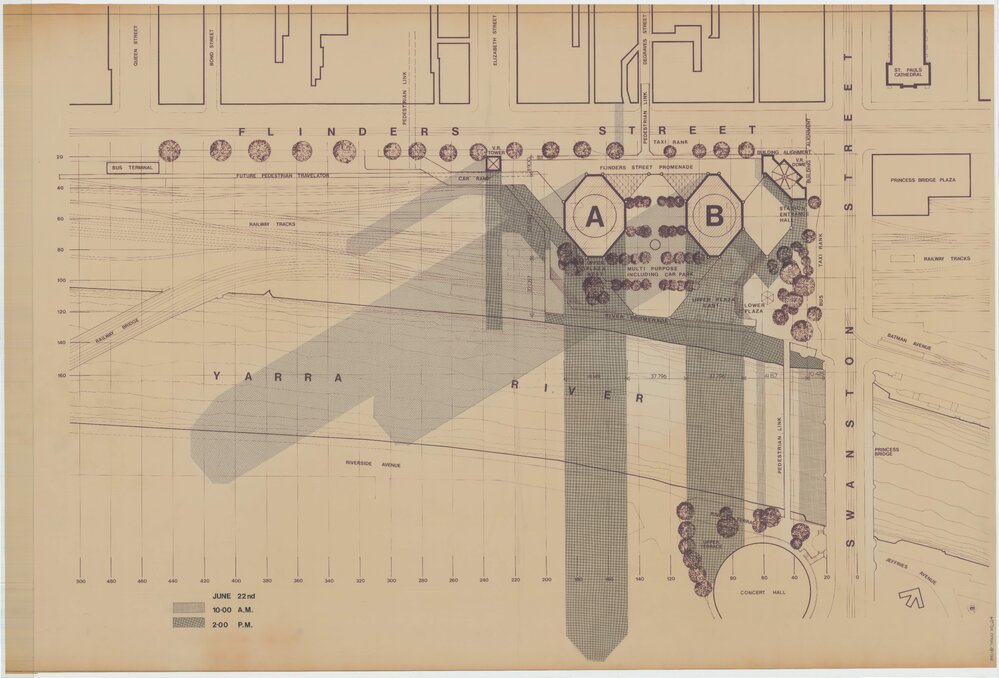 Flinders Gate Project Site Plan [shadow diagram June]