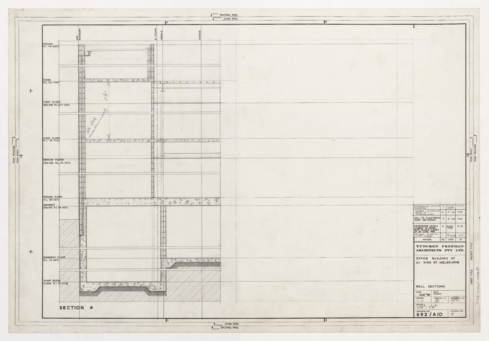 Office Building at 411 King St, Wall Sections