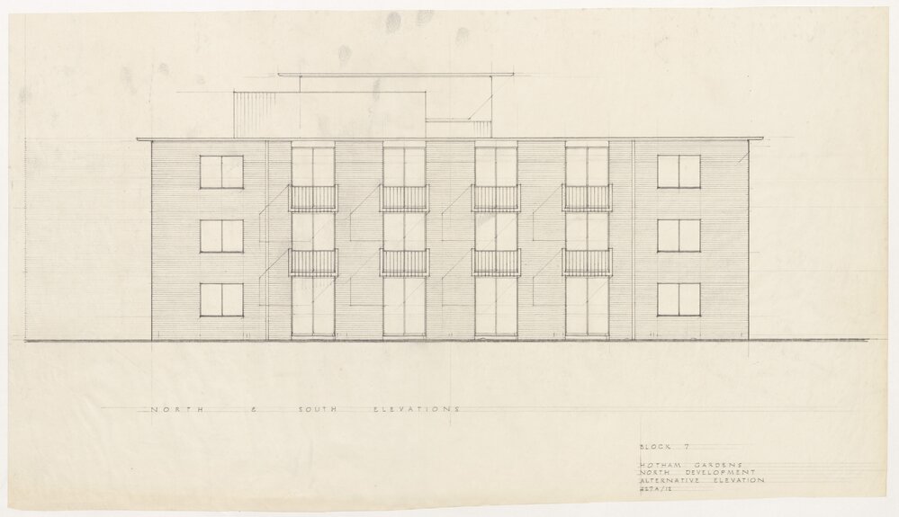 Architectural drawing, Hotham Gardens Project