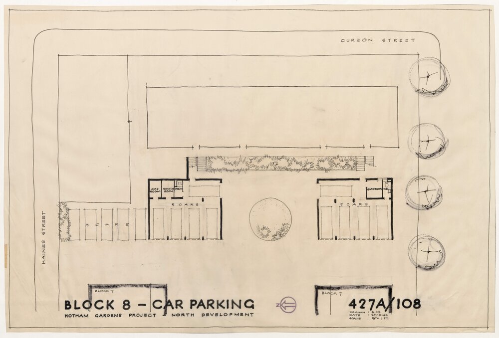 Architectural drawing, Hotham Gardens Project