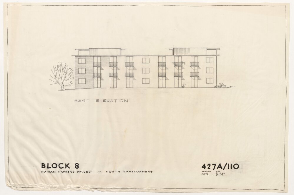 Architectural drawing, Hotham Gardens Project