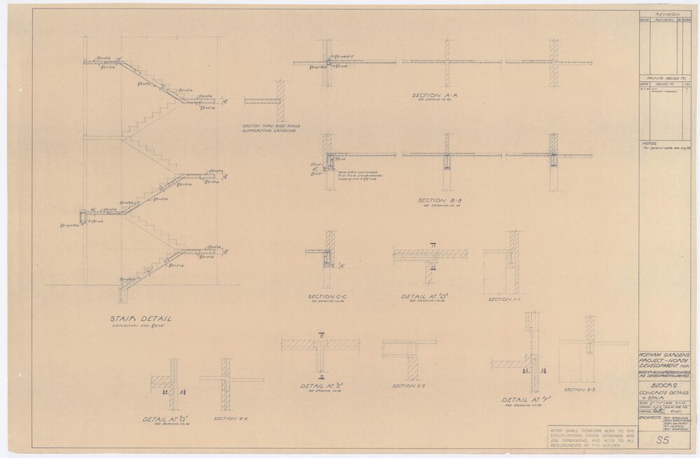 Architectural drawing, Hotham Gardens Project