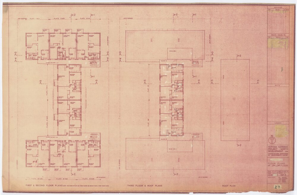 Architectural drawing, Hotham Gardens Project