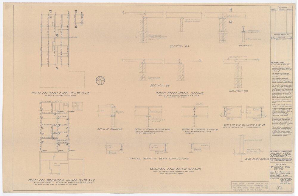Architectural drawing, Hotham Gardens Project