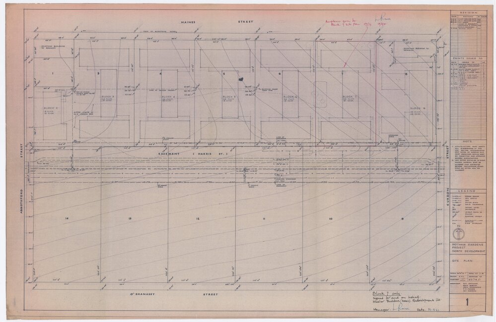 Architectural drawing, Hotham Gardens Project