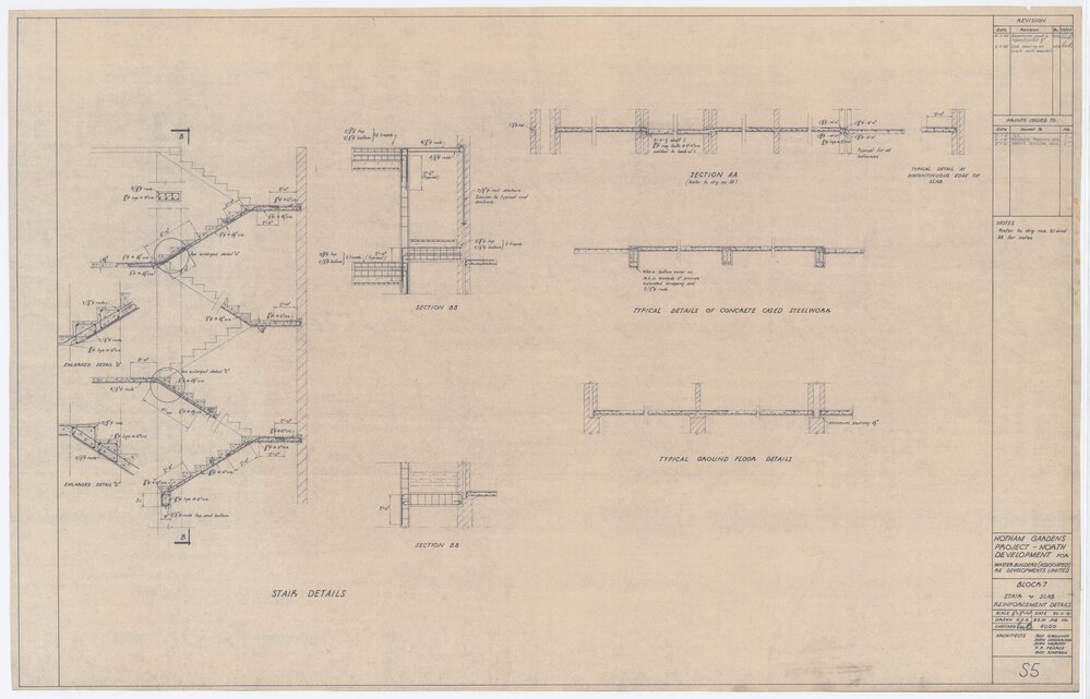 Architectural drawing, Hotham Gardens Project