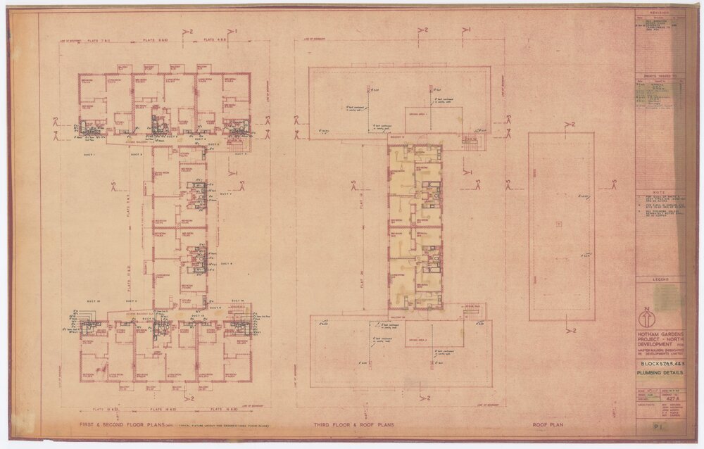 Architectural drawing, Hotham Gardens Project