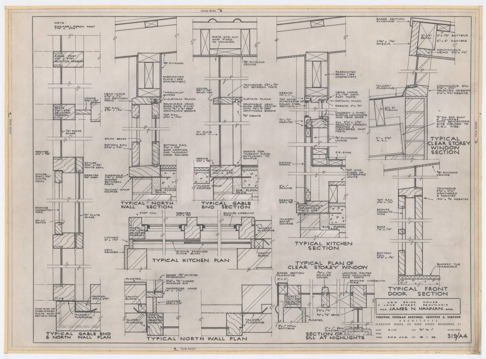 Hannan Residence, internal elevations