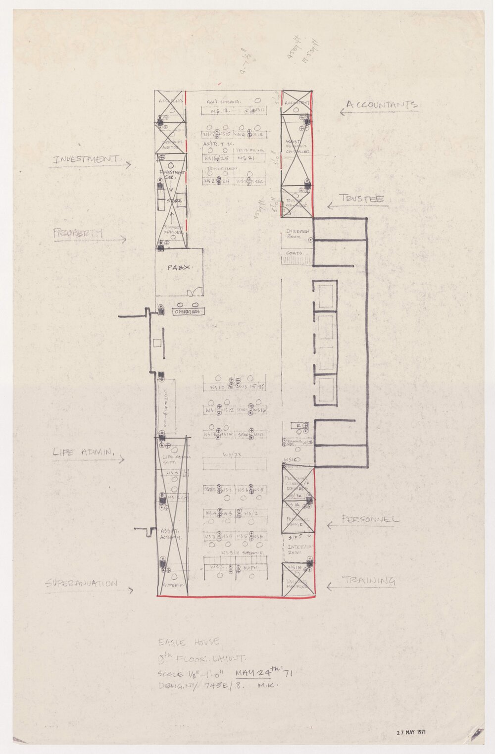 Eagle Star House, Ninth Floor layout