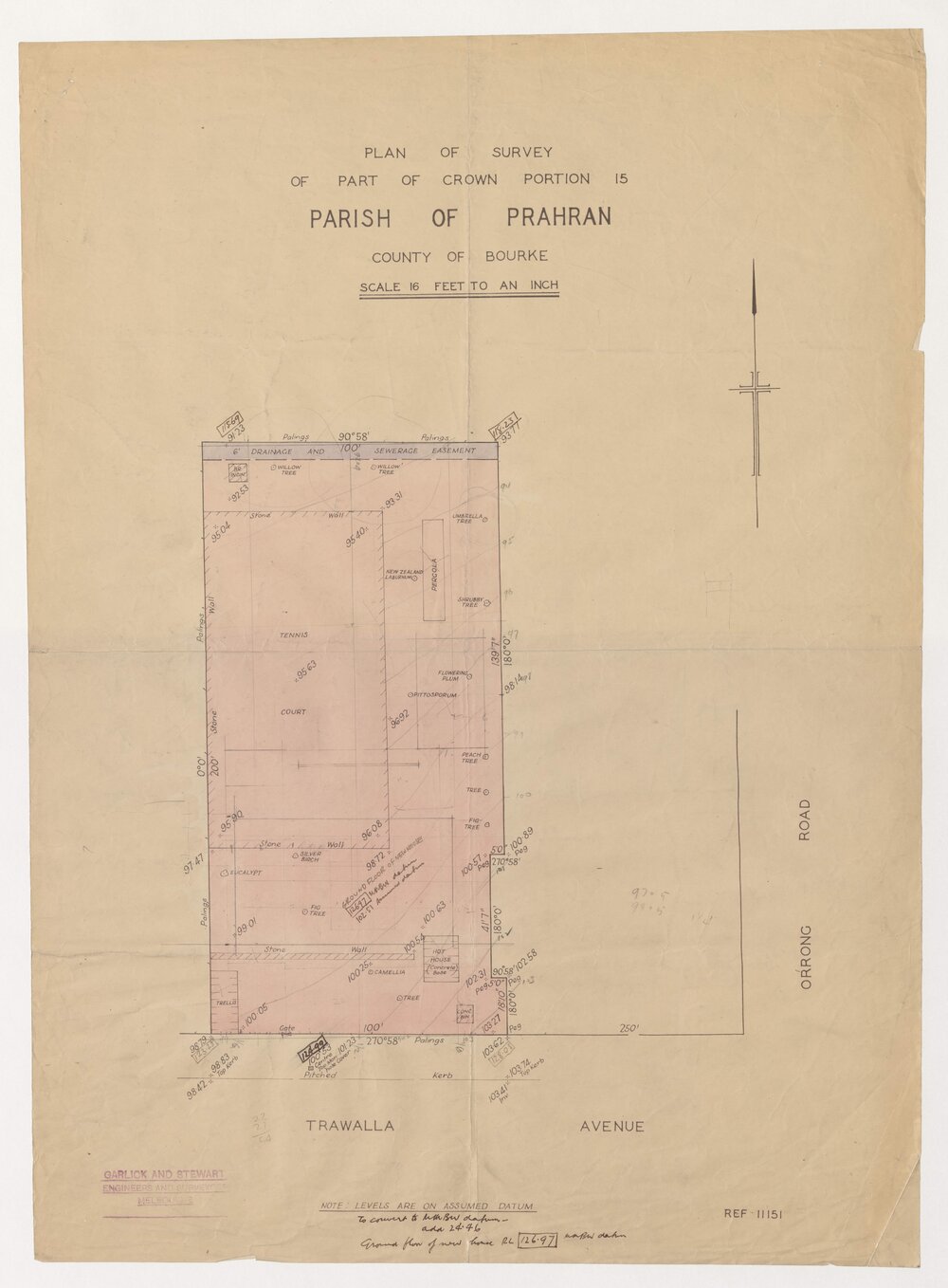 Plan of Parish of Prahran