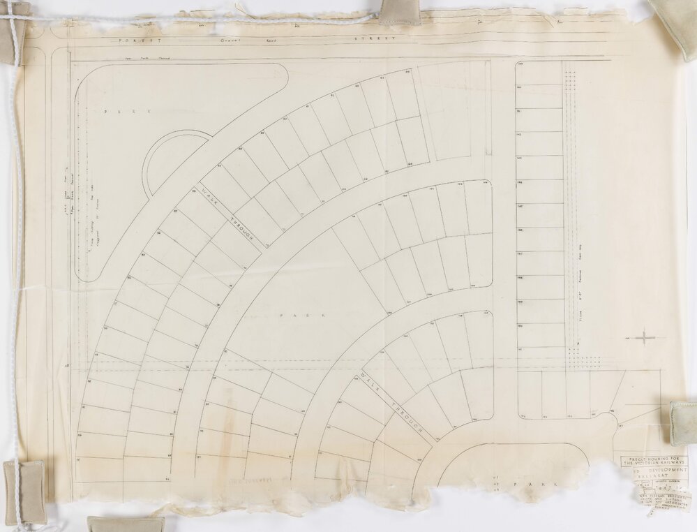 Precut Housing for the Victorian Railways. Site Development Ballarat