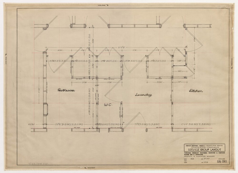 Precut Housing - Series 2. Manufacturing Drawing. Construction Components. Service Group Layout