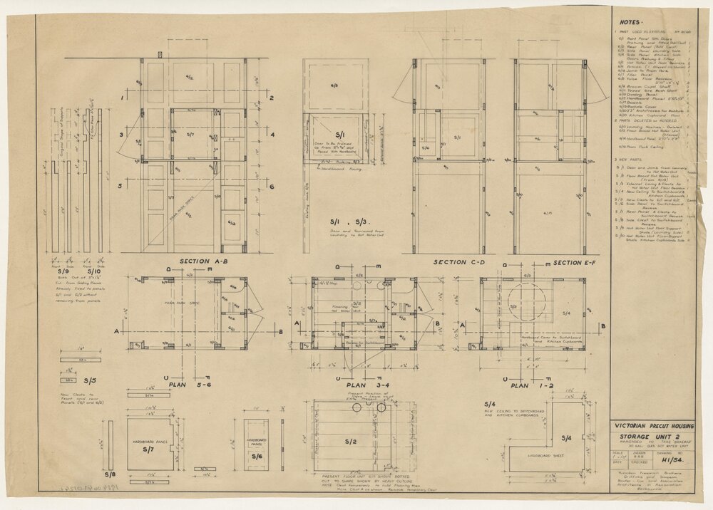 [Victorian Pre-cut Housing] Storage Unit 2. Amended to Take Braemar 30 Gallon Gas Hot Water Unit