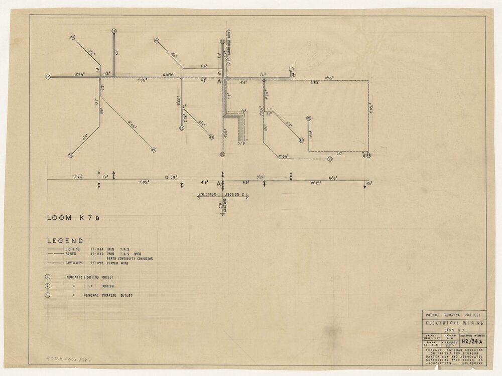[Victorian Pre-cut Housing] Electrical Wiring. Loom K7