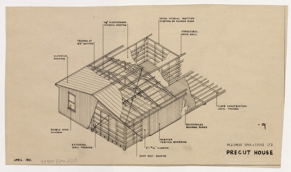 W J Simms Sons and Cooke Ltd. Precut House.