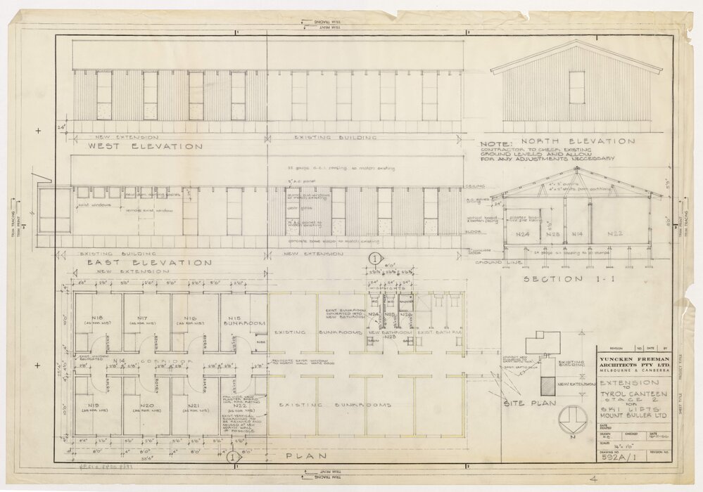 Extension to Tyrol Canteen Mount Buller. Ammended Plan