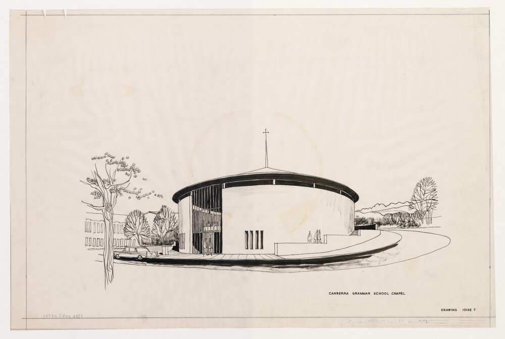 Canberra Grammar School Chapel. Drawing