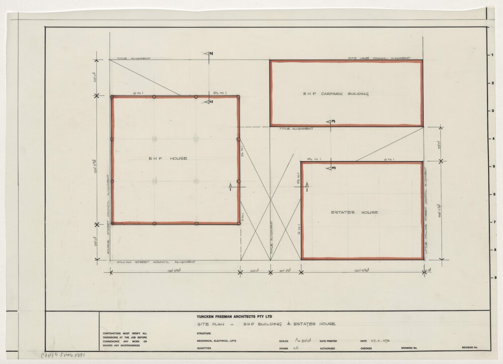 Estates House. Site Plan