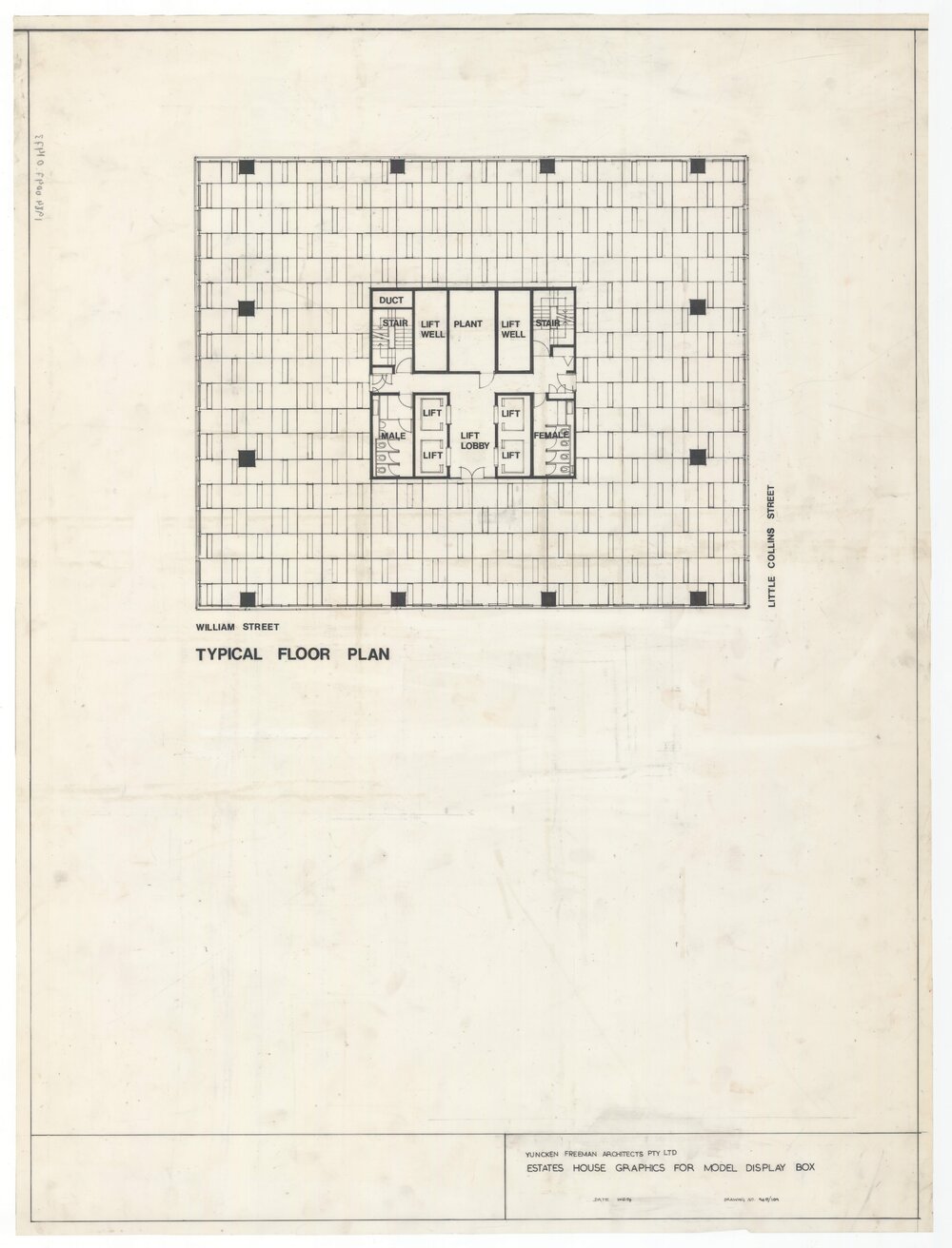 Estates House. Typical Floor Plan. Graphics for Model Display Box