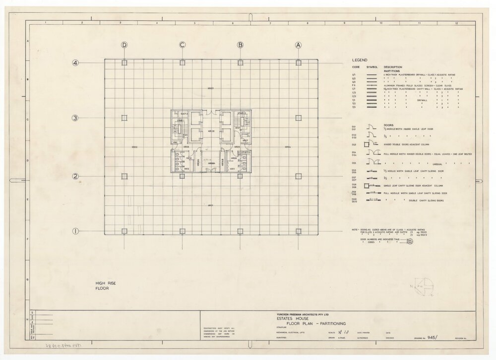 Estates House. Floor Plan Partitioning
