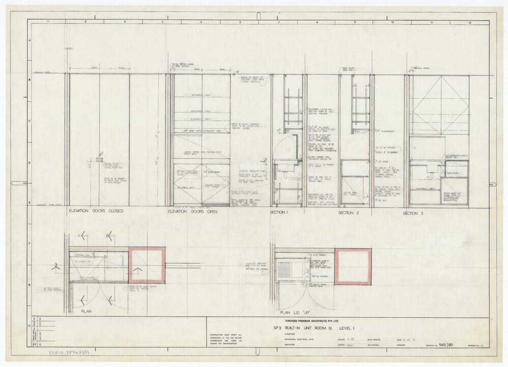 [Estates House]. SP 3 Built-In Unit Room 13 Level 1
