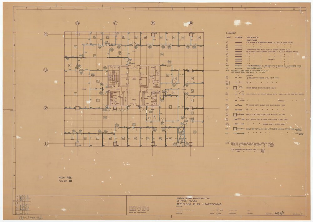 Estates House. 22 Floor Plan - Partitioning